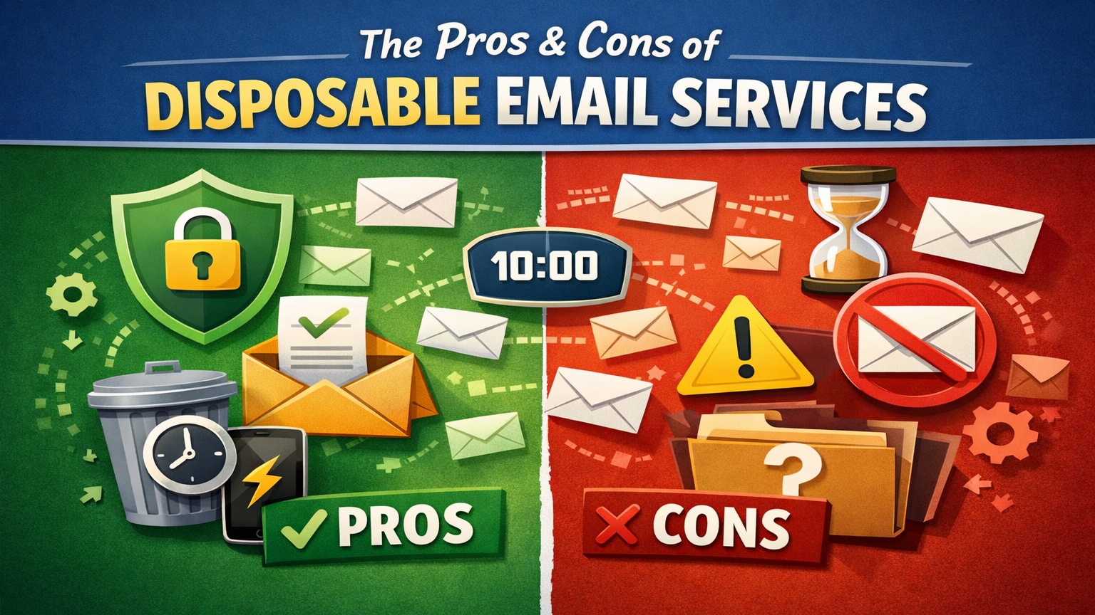 The Pros and Cons of Disposable Email Services: Privacy, Spam Protection, and Risks Explained